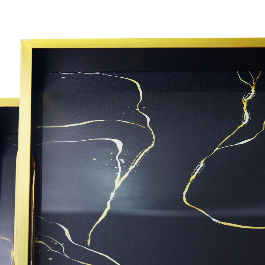 Lot de 2 Plateaux de Service En Bois M2