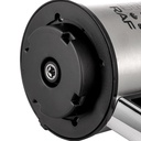 un hachoir électrique de marque RAF, modèle R.7711.  Capacité : 5 litres (5.0L). Matériau : Bol en acier inoxydable. Fonction : Hache, mixe et broie divers ingrédients (viandes, légumes, herbes, etc.). Puissance : 1200W