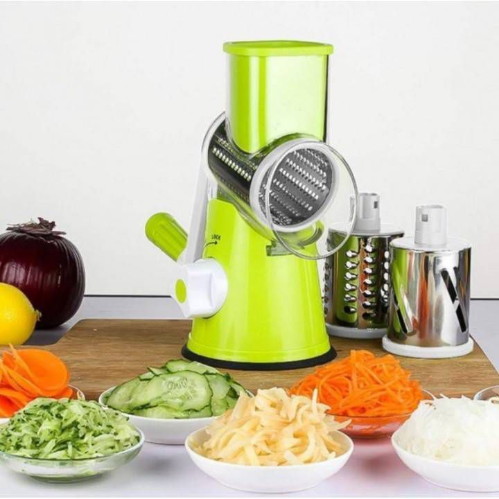 Râpe Manuelle Rotative 3en1 – TableTop Drum Grater 