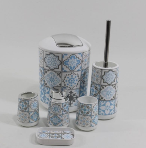 Ensemble d'accessoires salle de bain en plastique